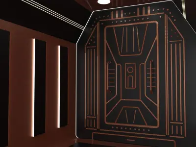 space ship door 3D model