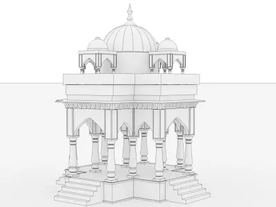 indian Dome Structure 3D model