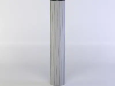 Grey column Low-poly 3D model