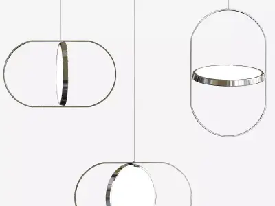KUU reversible pendant light 3D model
