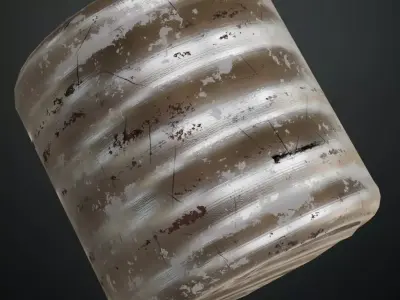 Rusted Var Metal Corrugated PBR Seamless Texture