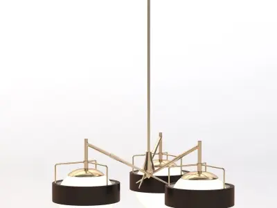 Italian Saturn Chandelier 3D model
