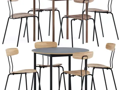 Base Round Table D90 by Muuto 3D model