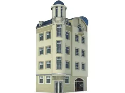 Corner City Building 3D model