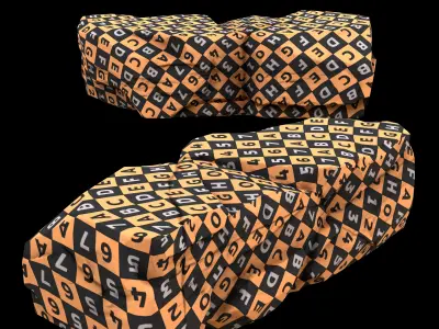 Stlized Rock Model  Low-poly 3D model