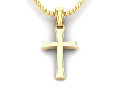 Light Gold Cross New Design  CP 7 3D print model