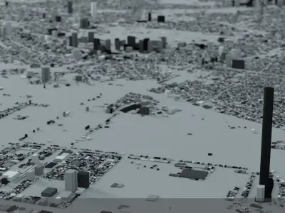 Tokyo Streets and Buildings 3D model