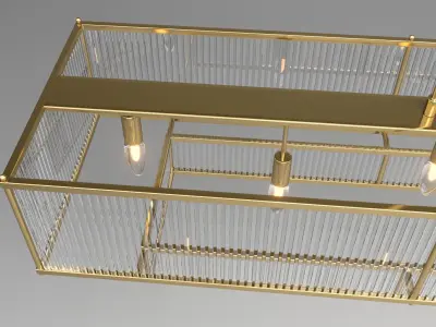 MARAIS LINEAR CHANDELIER 3D model