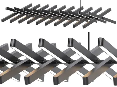 RIPPLE modern pendant light 3D model