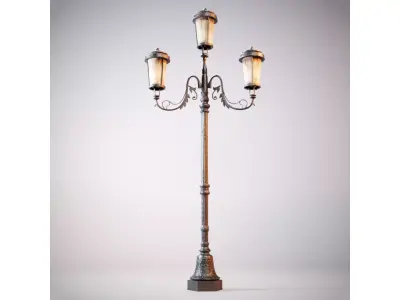 Classic Street Lamp 3D model