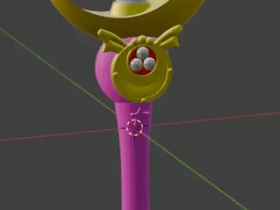 Sailor Moon Wand Lamp 3D print model