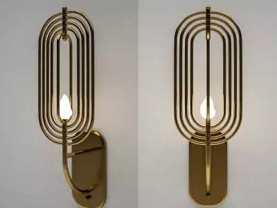 Wall Lamp Free 3D model 4