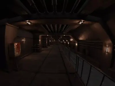 Underground Tunnel 3D Realistic Model 3D model