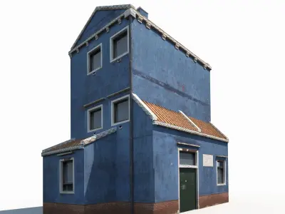 Old Building 185 Low Poly Low-poly 3D model