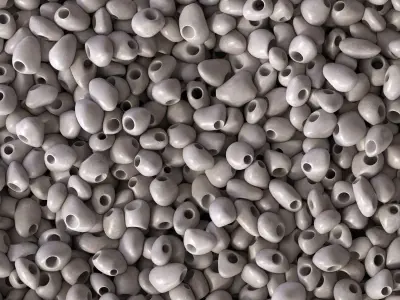 Gravel hole low decorative n1 3D model