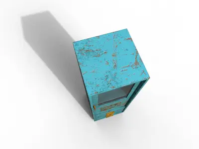 Old Modern Furniture 3D Model Terror Low-poly 3D model 19