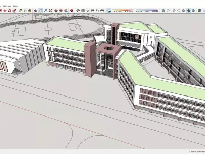 Sketchup School and University H9 3D model