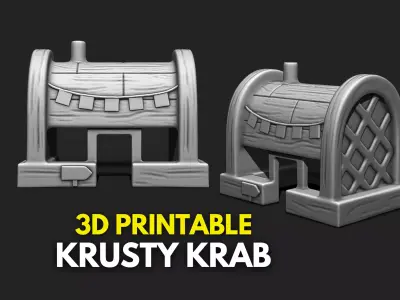 Krusty Krab Fish House - Aquarium - 3D STL File for 3D Printing 3D print model