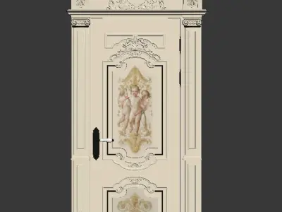 Door classic 3d model 3D model