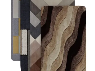 RUG CARPET WOOL INTERIOR  MODEL 3D model
