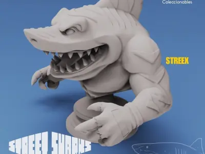Street Sharks - Streex - Animated Series  3D print model