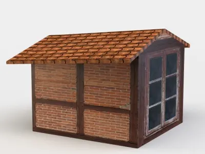 House oriel Low-poly 3D model