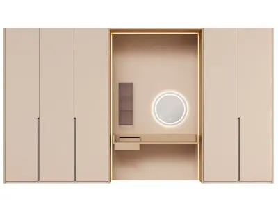 Lema wardrobe with makeup table Next 3D model
