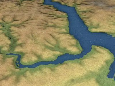Istanbul - 3D City Topography Terrain 3D Model Pack