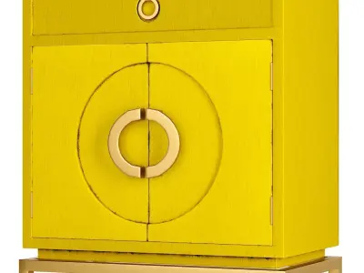 DISK Yellow 2-door sideboard KARE DESIGN 3D model