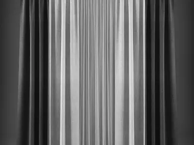 Curtain 3D model 234 Low-poly 3D model