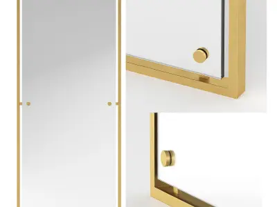 Coco republic Wall Floor Mirror Low-poly 3D model