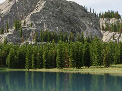 Mountain landscape 3D model