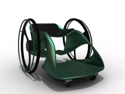 UL-03X Light Wheelchair Concept 3D model