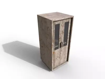 Old Modern Furniture 3D Model Terror Low-poly 3D model 6