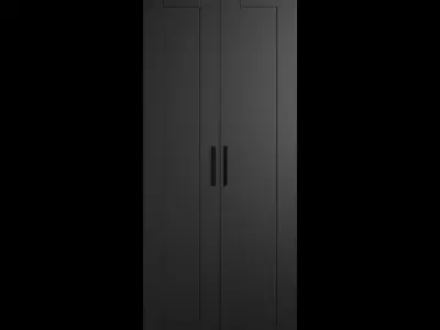 Ikea BRIMNES wardrobe with 2 doors 3D model