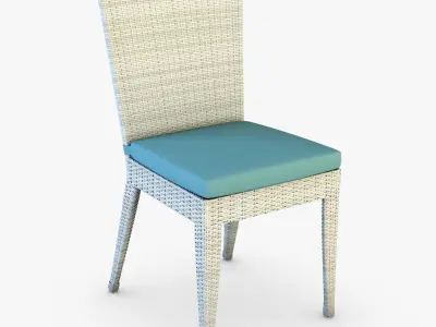 Rexus chair white v 1 3D model