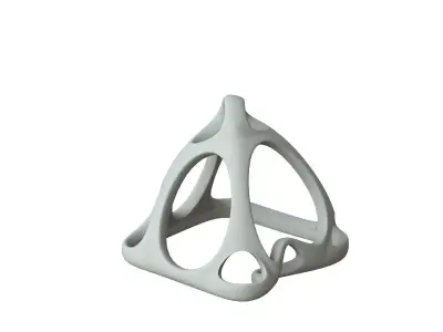 SciFi Cube Object No 58242 Low Poly Shape Low-poly 3D model