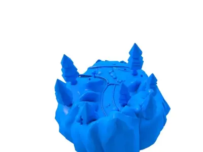 Mountain Path -  Mountain Path stl -  path - mountain 3D print model