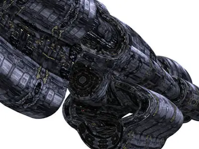 3DRT - Sci-Fi Norad Battleship - Neox Low-poly 3D model