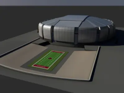 Football Stadium 3D model