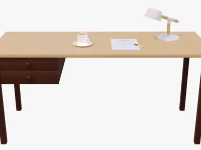Office Desk 3D model shop