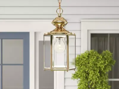 Mcvicker Outdoor Hanging Lantern - 2 Colour 3D model