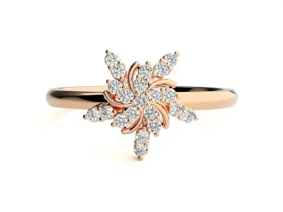 Women ring 3D print model 90