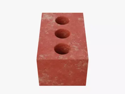 Red Brick 1 Low-poly 3D model