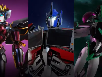 Transformers Prime 12 Models Collection 3D Model Pack