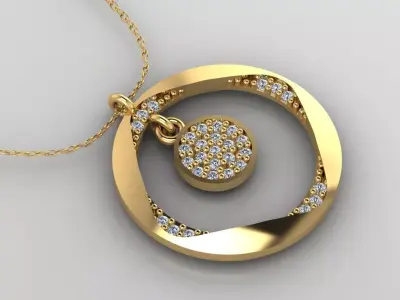 Pendant P105 3D Print Model 3D print model