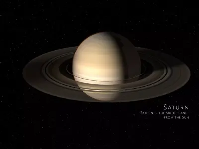 Saturn 3d max corona rander model 3D model 3D model