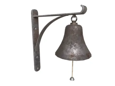 Old retro Bell Low-poly 3D model