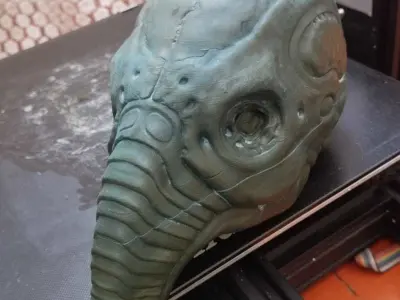 skull space jockey 3D print model