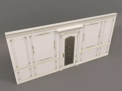 Wall Molding in Classic French style 5 3D model